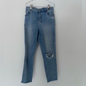 Abercrombie & Fitch Curve Love High Rise Super Skinny Ankle Jeans